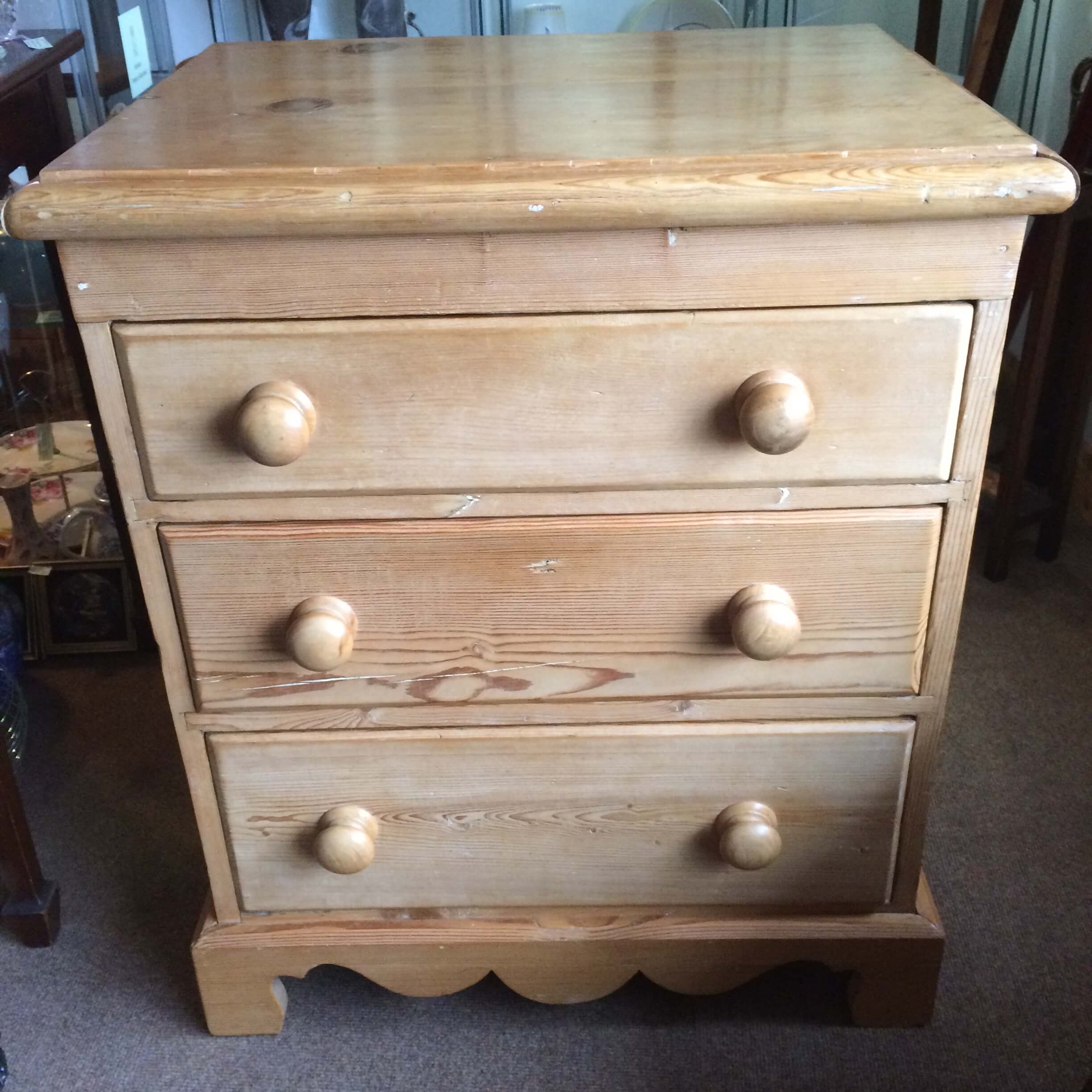 Small Pine Chest of Drawers